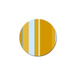 Yellow elegant lines Golf Ball Marker (4 pack) Front