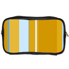 Yellow Elegant Lines Toiletries Bags by Valentinaart