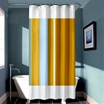 Yellow elegant lines Shower Curtain 36  x 72  (Stall)  Curtain(36 X72 ) - 33.26 x66.24  Curtain(36 X72 )