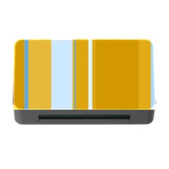 Yellow Elegant Lines Memory Card Reader With Cf