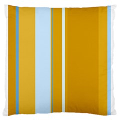 Yellow Elegant Lines Standard Flano Cushion Case (one Side)