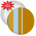 Yellow elegant lines 3  Buttons (10 pack)  Front