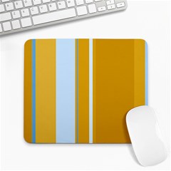 Yellow Elegant Lines Large Mousepads by Valentinaart