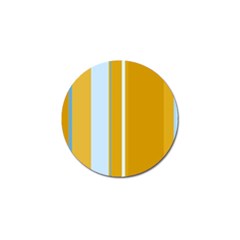 Yellow Elegant Lines Golf Ball Marker by Valentinaart