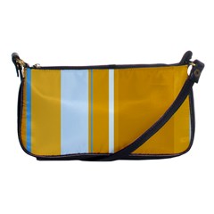 Yellow Elegant Lines Shoulder Clutch Bags by Valentinaart