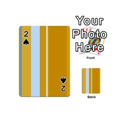 Yellow Elegant Lines Playing Cards 54 (mini) 