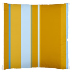 Yellow Elegant Lines Large Cushion Case (two Sides) by Valentinaart