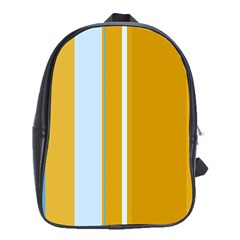 Yellow Elegant Lines School Bags (xl)  by Valentinaart