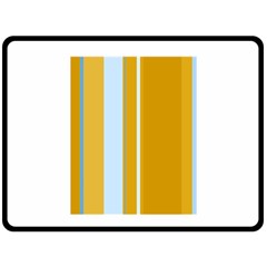 Yellow Elegant Lines Double Sided Fleece Blanket (large) 