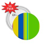 Colorful lines 2.25  Buttons (10 pack)  Front