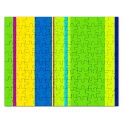 Colorful Lines Rectangular Jigsaw Puzzl by Valentinaart