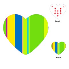 Colorful Lines Playing Cards (heart) 