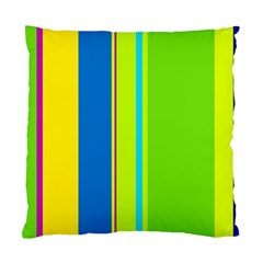 Colorful Lines Standard Cushion Case (one Side) by Valentinaart