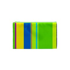 Colorful Lines Cosmetic Bag (xs) by Valentinaart