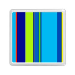 Blue And Green Lines Memory Card Reader (square) 