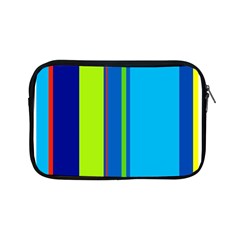 Blue And Green Lines Apple Ipad Mini Zipper Cases by Valentinaart