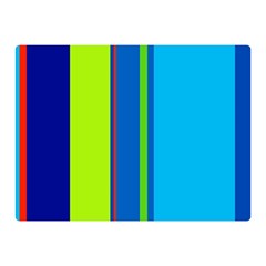 Blue And Green Lines Double Sided Flano Blanket (mini) 