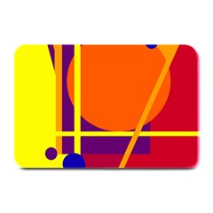 Orange Abstract Design Plate Mats