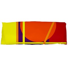 Orange Abstract Design Body Pillow Case Dakimakura (two Sides)