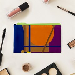 Decorative Abstract Design Cosmetic Bag (xs) by Valentinaart