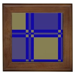 Blue design Framed Tiles