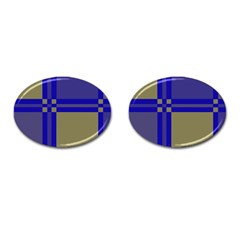 Blue Design Cufflinks (oval) by Valentinaart