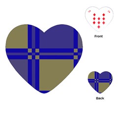 Blue Design Playing Cards (heart) 