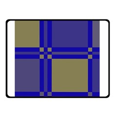 Blue Design Double Sided Fleece Blanket (small) 