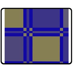 Blue Design Double Sided Fleece Blanket (medium) 