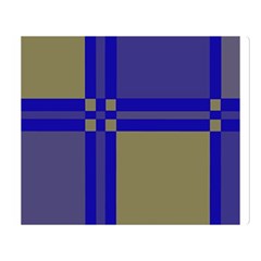 Blue Design Double Sided Flano Blanket (large) 