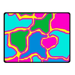 Colorful Abstract Design Fleece Blanket (small)