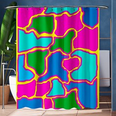 Colorful Abstract Design Shower Curtain 60  X 72  (medium)  by Valentinaart