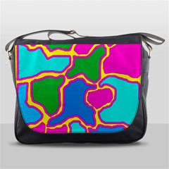 Colorful Abstract Design Messenger Bags by Valentinaart