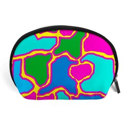 Colorful Abstract Design Accessory Pouches (large)  by Valentinaart