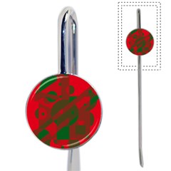 Red And Green Abstract Design Book Mark