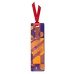 Blue and orange abstract design Small Book Marks Front