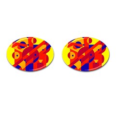 Colorful Abstraction Cufflinks (oval) by Valentinaart