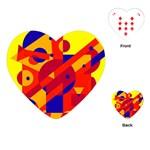 Colorful abstraction Playing Cards (Heart)  Front