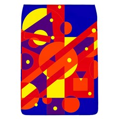 Blue And Orange Abstract Design Flap Covers (s)  by Valentinaart