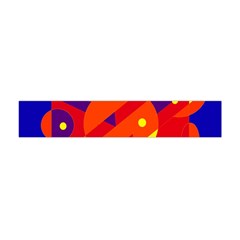 Blue And Orange Abstract Design Flano Scarf (mini)