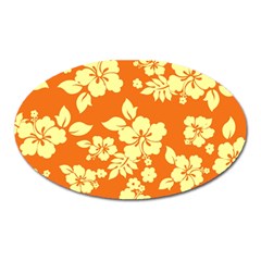 Sunny Hawaiian Oval Magnet by AlohaStore