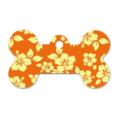 Sunny Hawaiian Dog Tag Bone (two Sides) by AlohaStore