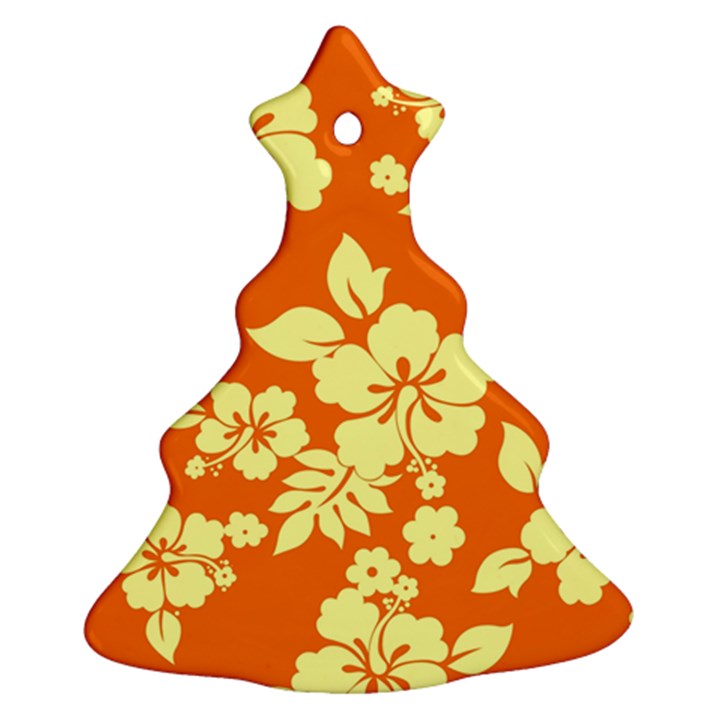 Sunny Hawaiian Christmas Tree Ornament (2 Sides)