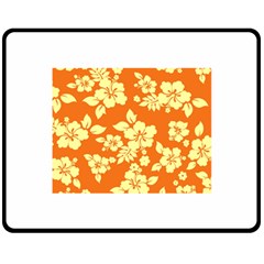 Sunny Hawaiian Double Sided Fleece Blanket (medium)  by AlohaStore