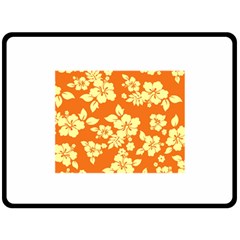 Sunny Hawaiian Double Sided Fleece Blanket (large) 