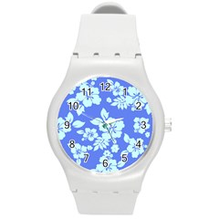 Hawaiian Sky Round Plastic Sport Watch (m) by AlohaStore