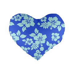 Hawaiian Sky Standard 16  Premium Heart Shape Cushions by AlohaStore