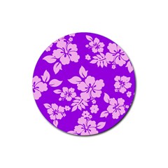 Hawaiian Sunset Rubber Coaster (round)  by AlohaStore