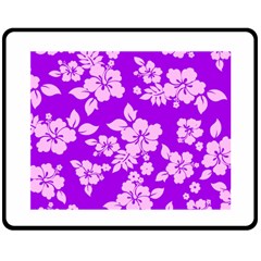 Hawaiian Sunset Fleece Blanket (medium)  by AlohaStore