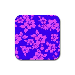 Hawaiian Evening Rubber Coaster (square)  by AlohaStore